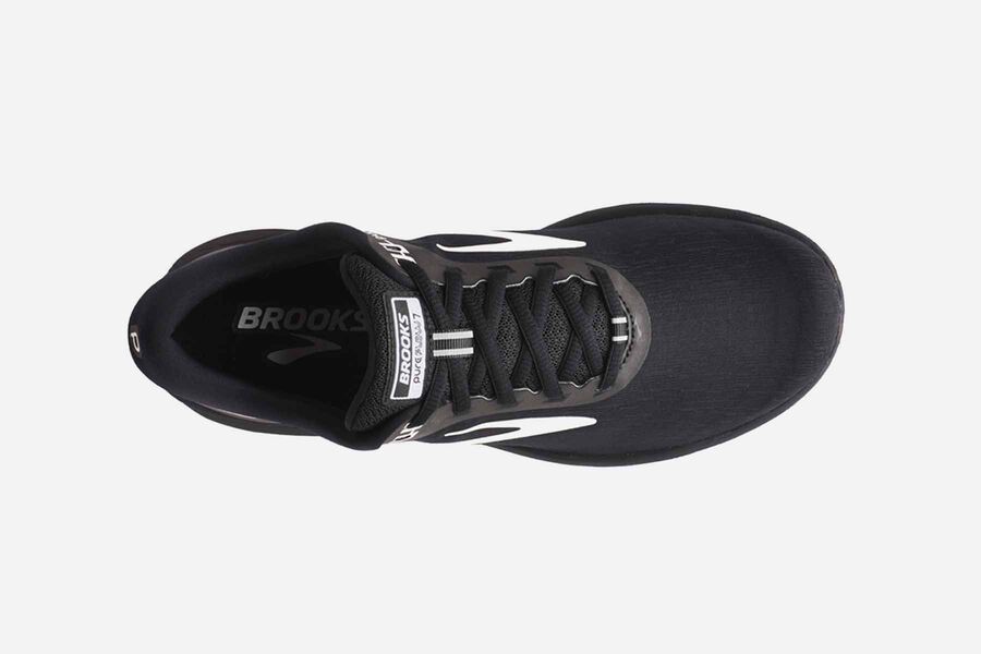 Brooks Pureflow 7 Road Running Shoes Womens Black/White 517029-YCQ